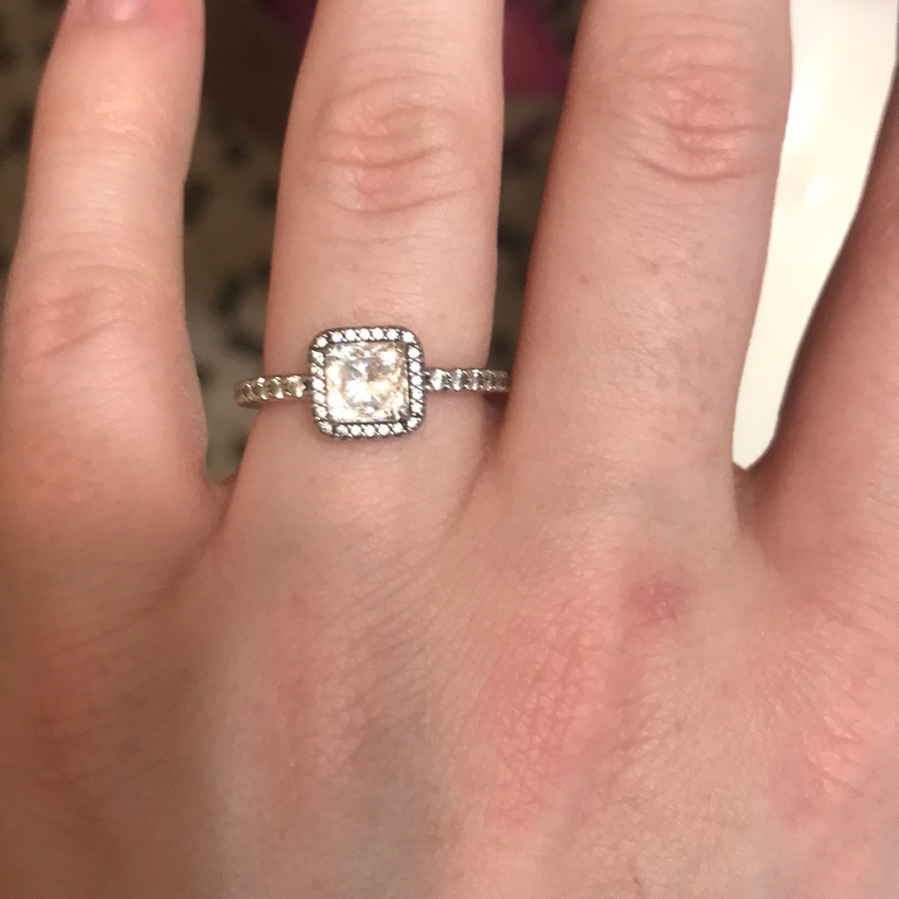 Sterling Silver Pandora CZ Ring